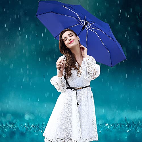 NOOFORMER Travel Mini Automatic Umbrella Auto Open/Close Small Compact Lightweight Portable Folding Windproof Rain Umbrellas for Women Men Kids