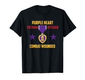 purple heart vietnam veteran t-shirt
