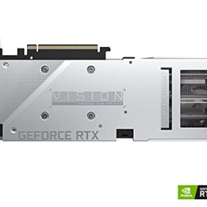 GIGABYTE GeForce RTX 3060 Vision OC 12G (REV2.0) Graphics Card, 3X WINDFORCE Fans, 12GB 192-bit GDDR6, GV-N3060VISION OC-12GD Video Card