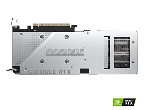 GIGABYTE GeForce RTX 3060 Vision OC 12G (REV2.0) Graphics Card, 3X WINDFORCE Fans, 12GB 192-bit GDDR6, GV-N3060VISION OC-12GD Video Card