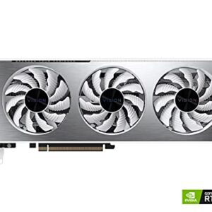 GIGABYTE GeForce RTX 3060 Vision OC 12G (REV2.0) Graphics Card, 3X WINDFORCE Fans, 12GB 192-bit GDDR6, GV-N3060VISION OC-12GD Video Card