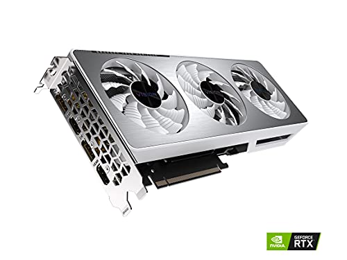 GIGABYTE GeForce RTX 3060 Vision OC 12G (REV2.0) Graphics Card, 3X WINDFORCE Fans, 12GB 192-bit GDDR6, GV-N3060VISION OC-12GD Video Card