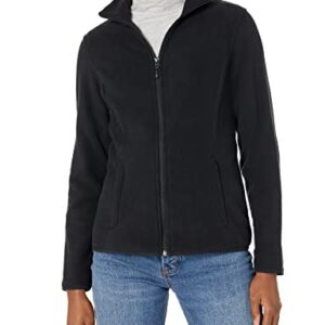 Amazon Essentials Women's Classic-Fit Full-Zip Polar Soft Fleece Jacket (Available in Plus Size), Black, X-Large