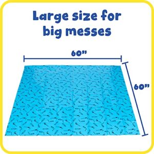 READY 2 LEARN Messy Mat - Splat Mat for Kids - Protect Tables and Floors - Waterproof - Reusable and Lightweight - 60”L x 60”W