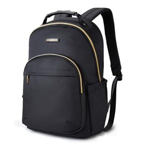 light flight laptop backpack women travel backpacks book bag for 17.3 inch computer carry on back pack for work travel college large black