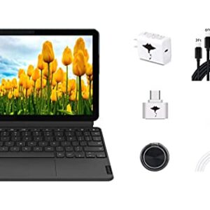Newest Lenovo Chromebook Duet 10.1" Tablet Laptop for Business and Student, 8-core MediaTek Helio P60T, 4GB RAM 128GB Storage, Keyboard, ARM G72 MP3 Chrome OS w/GM 7 in 1 Accessories