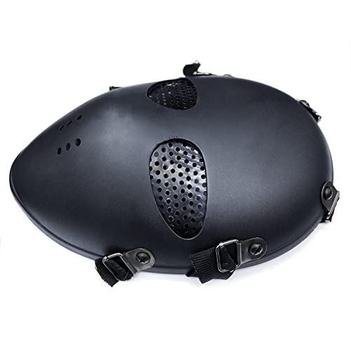 Airsoft Paintball Mask Tactical BB Gun Classic Style Head Protective Mask Field Hunting Military War Game Shooting Accessories (Black)