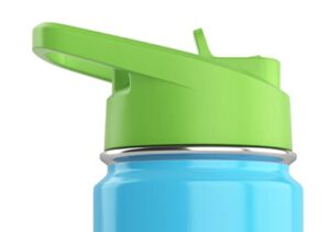 replacement lid for kids water bottle, green | leak proof | easy sip (lid only)