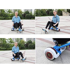 Hoverboard Seat Attachment Hoverboard attachments Hoverboard Accessory Hoverboard go Kart for Kids or Adults (black)