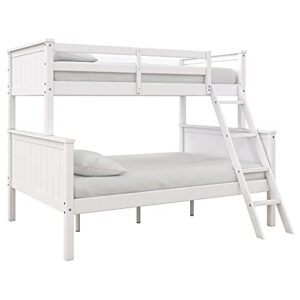 DHP Maxton Twin Over Full Bunk Bed, White