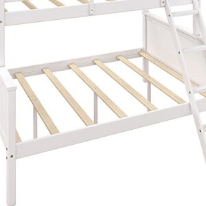 DHP Maxton Twin Over Full Bunk Bed, White