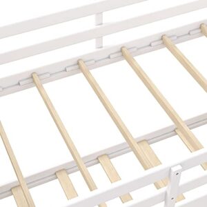 DHP Maxton Twin Over Full Bunk Bed, White