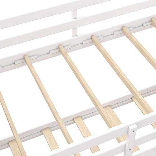 DHP Maxton Twin Over Full Bunk Bed, White