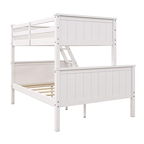 DHP Maxton Twin Over Full Bunk Bed, White