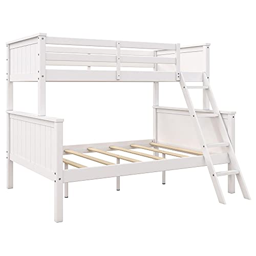 DHP Maxton Twin Over Full Bunk Bed, White