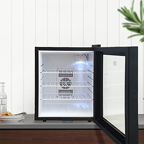 Beverage Refrigerator And Cooler, 60 Can Mini Fridge with Glass Door, Small Refrigerator with Adjustable Shelves Black Stainless Steel Display Refrigerators