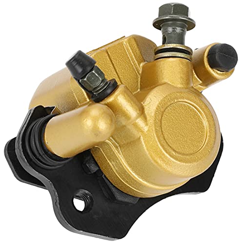 FVRITO Brake Caliper and Pads for 110cc 125cc 150cc 200cc 250cc 196cc 6.5HP Coleman kt196 yerf dog gx150 Kandi Baja RTK200 Go Kart Dune Buggy Taotao Roketa Sunl Kazuma Chinese ATV Quad Golden