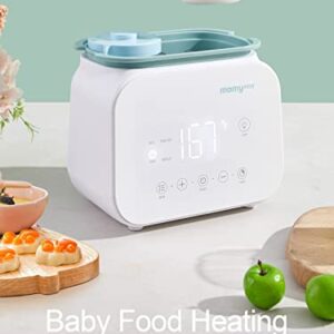 MOMYEASY Baby Bottle Warmer, Fast Bottle Warmer 7-in-1 Food Heater&Defrost with LCD Display, Baby Breast Milk Formula Warmer with 24H Temperature Control (White)