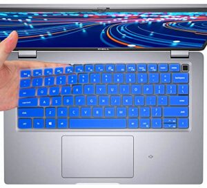 keyboard cover skin for dell latitude 14" 7430 7420 7410, dell latitude 5430 5431 5420 14", dell latitude 7520 15.6", dell latitude 14" 9000 9510 9520 9420 9430 keyboard cover protector, blue