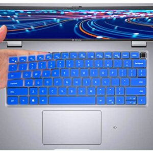 Keyboard Cover Skin for Dell Latitude 14" 7430 7420 7410, Dell Latitude 5430 5431 5420 14", Dell Latitude 7520 15.6", Dell Latitude 14" 9000 9510 9520 9420 9430 Keyboard Cover Protector, Blue