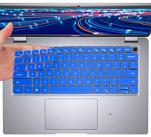 Keyboard Cover Skin for Dell Latitude 14" 7430 7420 7410, Dell Latitude 5430 5431 5420 14", Dell Latitude 7520 15.6", Dell Latitude 14" 9000 9510 9520 9420 9430 Keyboard Cover Protector, Blue