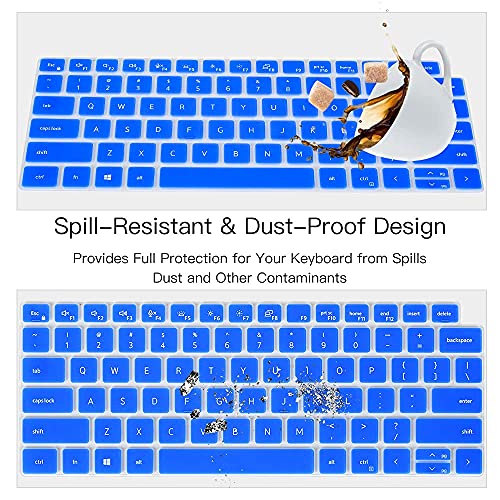 Keyboard Cover Skin for Dell Latitude 14" 7430 7420 7410, Dell Latitude 5430 5431 5420 14", Dell Latitude 7520 15.6", Dell Latitude 14" 9000 9510 9520 9420 9430 Keyboard Cover Protector, Blue