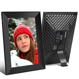 feelcare 10.1 inch wifi digital picture frame, send photos or videos instantly from anywhere via app, touch screen, 1920x1200 full hd ips display, 5ghz wifi, built-in 16gb storage