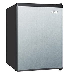 rf-244ssa: 2.4 cu. ft. compact refrigerator in stainless – energy star