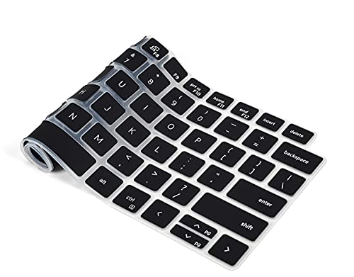 Keyboard Cover for Dell Latitude 5420 5430 5431 14", Latitude 7410 7420 7430 14", Dell Latitude 7520 15.6", Dell Latitude 9000 9420 9430 9510 9520 Keyboard Protective Skin, Black