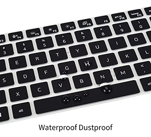 Keyboard Cover for Dell Latitude 5420 5430 5431 14", Latitude 7410 7420 7430 14", Dell Latitude 7520 15.6", Dell Latitude 9000 9420 9430 9510 9520 Keyboard Protective Skin, Black