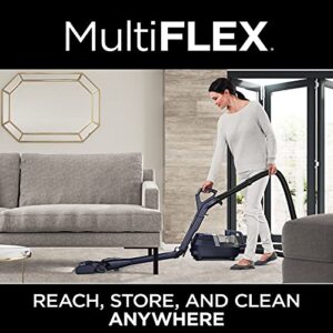 Shark CZ351 Pet Canister Vacuum, Bagless, Corded with Self-Cleaning Brushroll & PowerFins, Navy & Silver