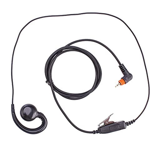 POFENAL SL300 SL3500e Walkie Talkie Earpiece Radio Headset for Motorola TLK100 SL1K SL1M SL4000 SL7550 Two Way Radio with Mic PTT (C-Shaped)