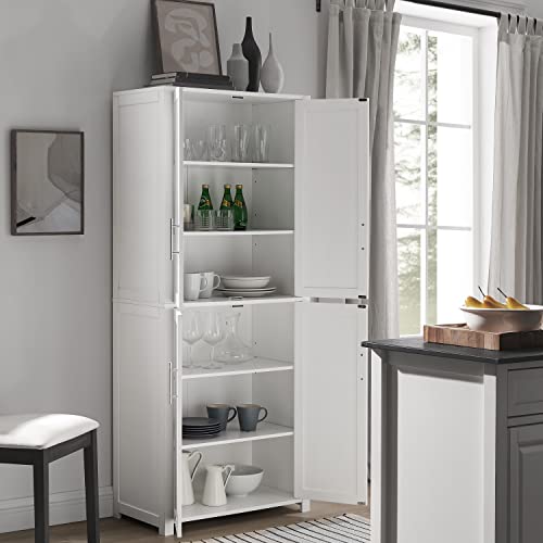 Crosley Furniture Savannah Tall Pantry, White