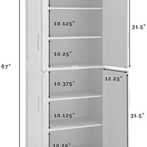 Crosley Furniture Savannah Tall Pantry, White