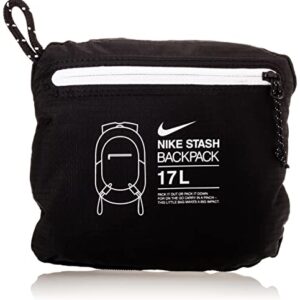 Nike Lightweight Packable Stash Backpack (17L) (Black/White)