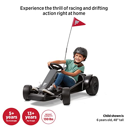 Radio Flyer Extreme Drift Go-Kart, Ride on Toy, Ages 5-12