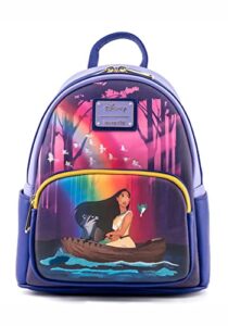 loungefly disney pocohontas just around the river bend womens double strap shoulder bag purse