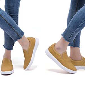 poemlady Women's Slip on Loafer Shoes- Low Top Casual Walking Fashion Sneakers Non-Slip Skate Shoes