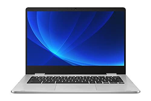 NewASUS Chromebook 14 Inch HD Laptop Computer PC for Business Student with 4GB RAM 64GB eMMC Intel Celeron N3350 WiFi Bluetooth Webcam Type-C Online Class Ready Chrome OS 1-Week AimCare Sup