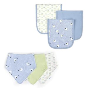 ingenuity easy eater™ 3-pack baby bandana bib set - kodi™ & easy eater™ 3-pack baby burp cloth set - kodi™