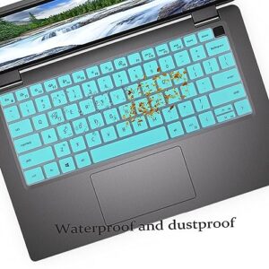 Keyboard Cover Skin for Dell Latitude 5420 5430 5431 7410 7420 7430 9420 9430 14", Dell Latitude 7520 9510 9520 15.6" Laptop Keyboard Protector-HotBlue