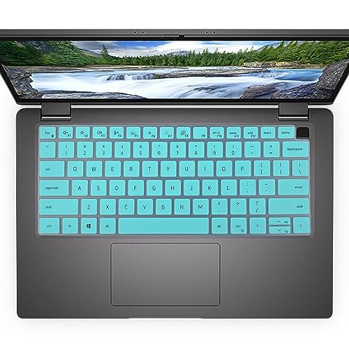 Keyboard Cover Skin for Dell Latitude 5420 5430 5431 7410 7420 7430 9420 9430 14", Dell Latitude 7520 9510 9520 15.6" Laptop Keyboard Protector-HotBlue