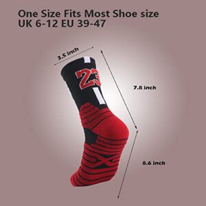 Lvcial Elite Basketball Socks,running socks,Athletic Socks,Compression Cushion Socks for Men & Women