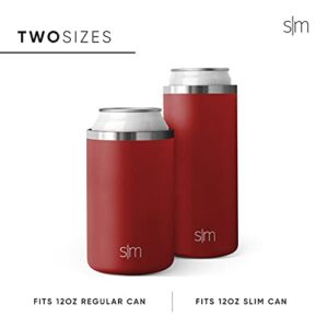 Simple Modern Officially Licensed NFL Dallas Cowboys Gifts for Men, Women, Dads, Fathers Day | Insulated Ranger Slim Can Cooler for Skinny 12oz Cans - Skinny Beer and Seltzer