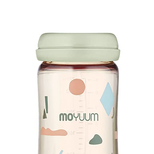 MOYUUM PPSU All in One Feeding Bottle, Cloud Edition, 9oz, Sage (No Nipple Included)