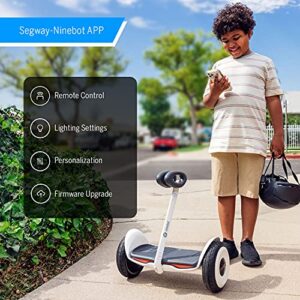 Segway Ninebot S Kids, Smart Self-Balancing Electric Scooter, 800 Watts Power, Max 8 Miles Range & 8.7MPH, Hoverboard with LED Light, Compatible with Mecha kit