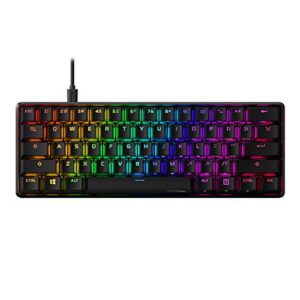 HyperX Alloy Origins 60 - Mechanical Gaming Keyboard & Pudding Keycaps - Double Shot PBT Keycap Set with Translucent Layer, for Mechanical Keyboards - Black