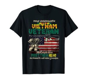 proud granddaughter of a vietnam veteran shirt, vietnam vet t-shirt