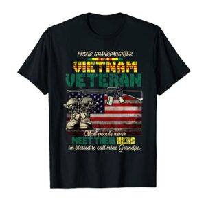 Proud Granddaughter Of A Vietnam Veteran Shirt, Vietnam Vet T-Shirt