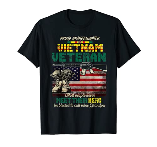 Proud Granddaughter Of A Vietnam Veteran Shirt, Vietnam Vet T-Shirt